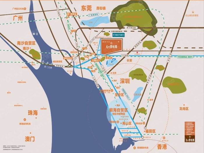 虎门碧桂园交通图 